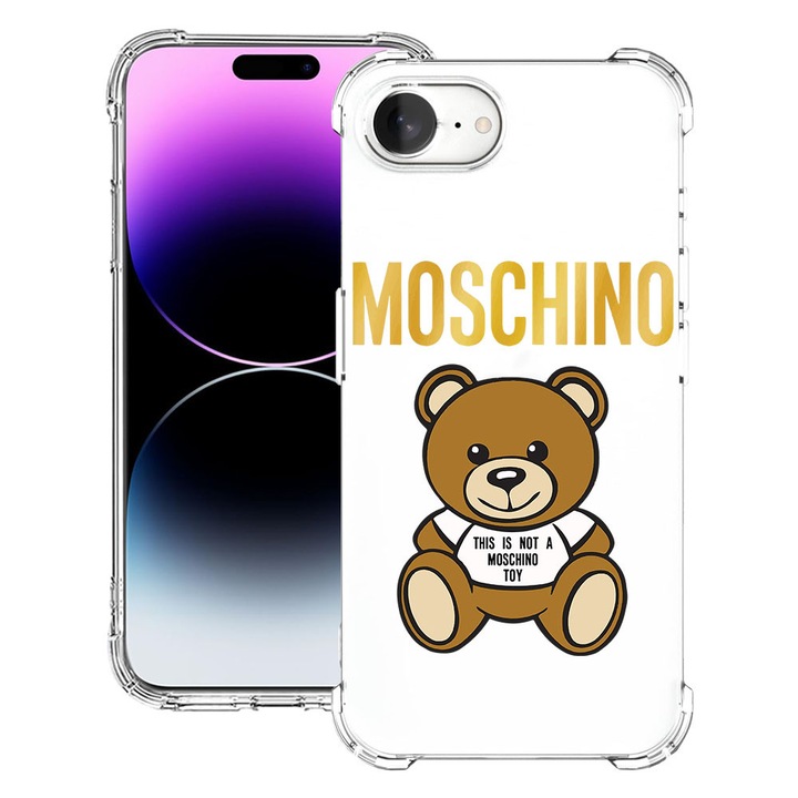 BestCase Anti Shock 1.5MM telefontok, kompatibilis modell Apple iPhone 16e, It's Not a Moschino Bear, Air Cushion Technology, 1988231 AS 880