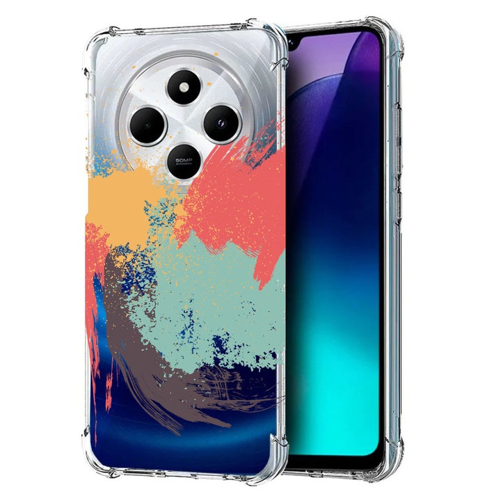 BestCase Anti Shock 1.5MM telefontok, kompatibilis modell Poco C75 / Xiaomi Redmi A4 / Redmi 14C, Painting, Air Cushion Technology, 1992027 AS 44