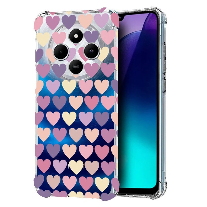 BestCase Anti Shock 1.5MM telefontok, kompatibilis modell Poco C75 / Xiaomi Redmi A4 / Redmi 14C, Hearth, Air Cushion Technology, 1992027 AS 34