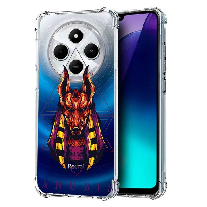 BestCase® Husa pentru Poco C75 / Xiaomi Redmi A4 / Redmi 14C, Anti Shock 1.5MM, Mythology Anubis, Protectie camera, ecran si colturi, 1992027 AS 286