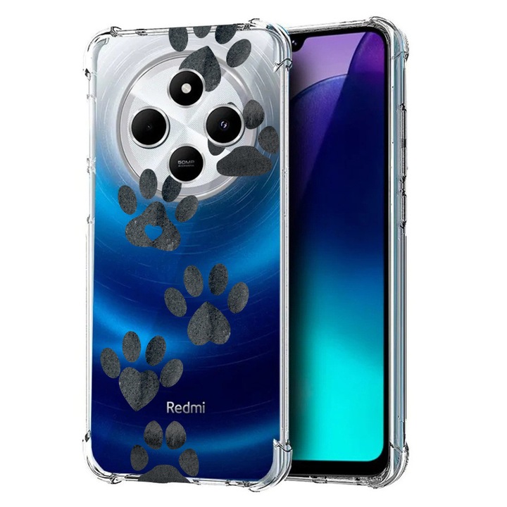 BestCase Anti Shock 1.5MM telefontok, kompatibilis modell Poco C75 / Xiaomi Redmi A4 / Redmi 14C, Dog Paw, Air Cushion Technology, 1992027 AS 1013