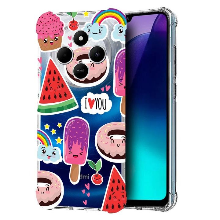 BestCase® Husa pentru Poco C75 / Xiaomi Redmi A4 / Redmi 14C, Anti Shock 1.5MM, Summer Feeling, Protectie camera, ecran si colturi, 1992027 AS 87