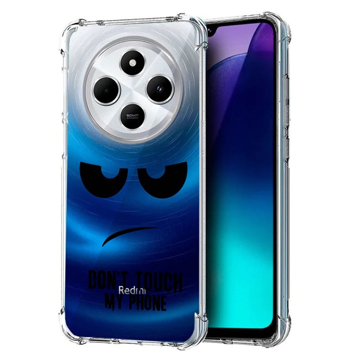 BestCase® Husa pentru Poco C75 / Xiaomi Redmi A4 / Redmi 14C, Anti Shock 1.5MM, Don’t Touch My Phone, Protectie camera, ecran si colturi, 1992027 AS 90