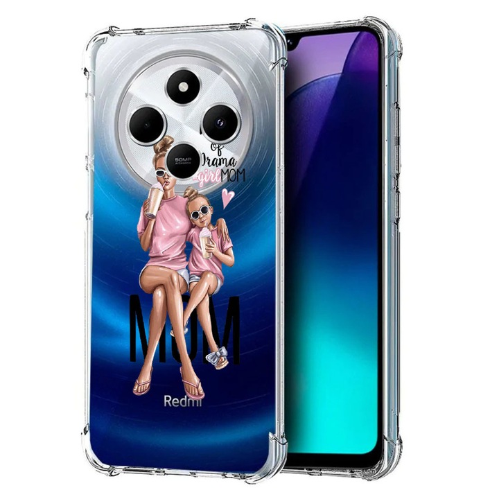 BestCase® Husa pentru Poco C75 / Xiaomi Redmi A4 / Redmi 14C, Anti Shock 1.5MM, Girl Mom Mama of Drama, Protectie camera, ecran si colturi, 1992027 AS 558