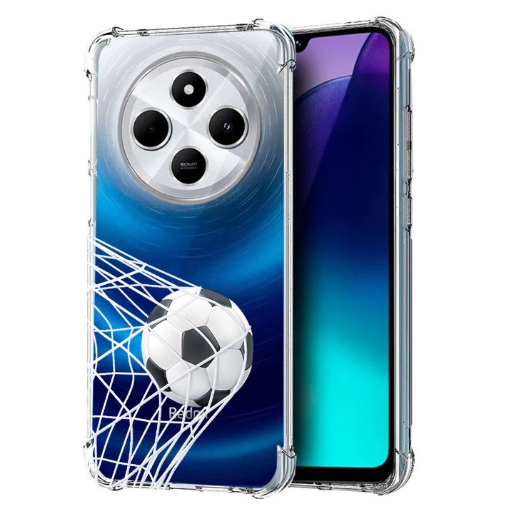 BestCase® Husa pentru Poco C75 / Xiaomi Redmi A4 / Redmi 14C, Anti Shock 1.5MM, Football - Goooaaall, Protectie camera, ecran si colturi, 1992027 AS 775