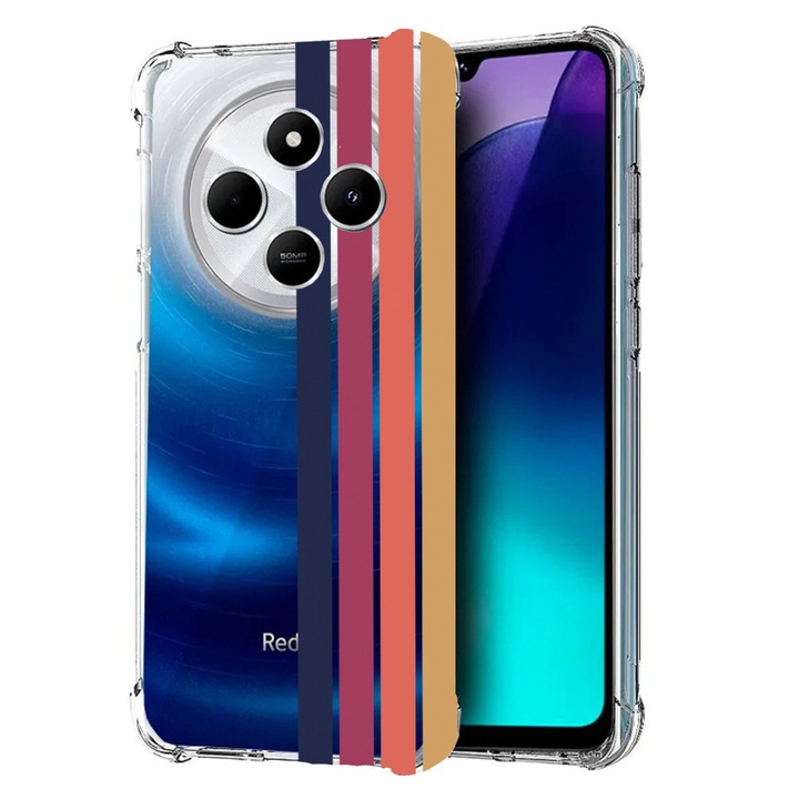 BestCase® Husa pentru Poco C75 / Xiaomi Redmi A4 / Redmi 14C, Anti Shock 1.5MM, Retro Lines, Protectie camera, ecran si colturi, 1992027 AS 1478