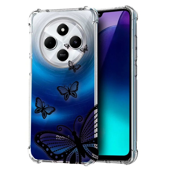 BestCase® Husa pentru Poco C75 / Xiaomi Redmi A4 / Redmi 14C, Anti Shock 1.5MM, Butterfly, Protectie camera, ecran si colturi, 1992027 AS 79
