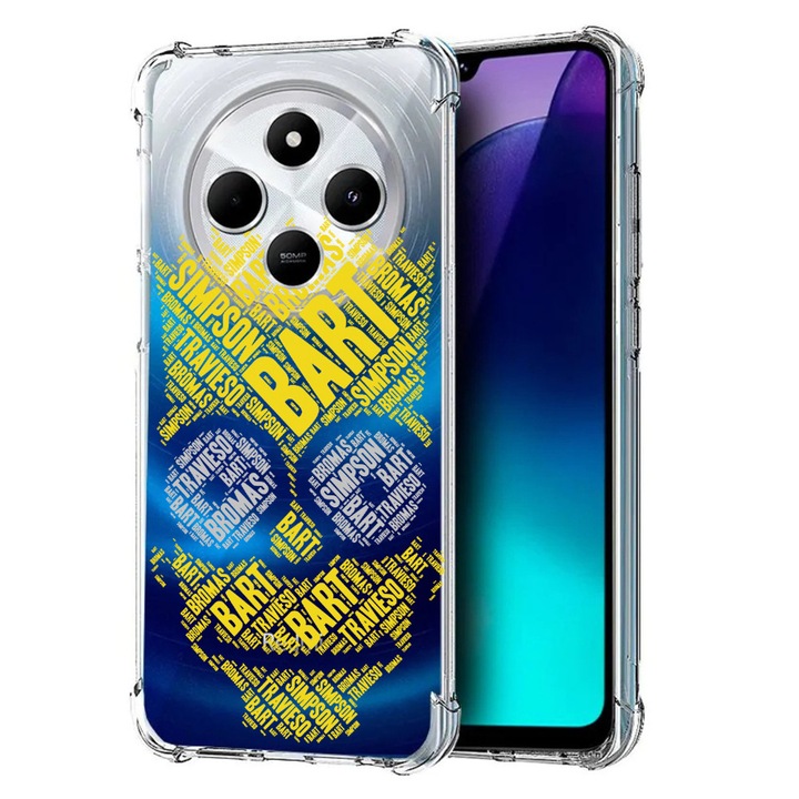 BestCase® Husa pentru Poco C75 / Xiaomi Redmi A4 / Redmi 14C, Anti Shock 1.5MM, Calligraphy Bart Simpons, Protectie camera, ecran si colturi, 1992027 AS 1533