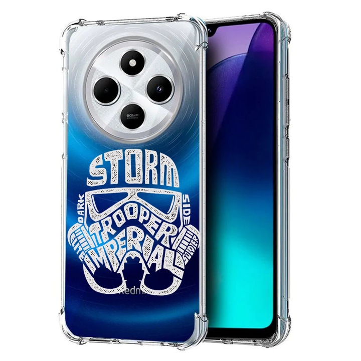 BestCase Anti Shock 1.5MM telefontok, kompatibilis modell Poco C75 / Xiaomi Redmi A4 / Redmi 14C, Calligraphy Storm Trooper, Air Cushion Technology, 1992027 AS 1530