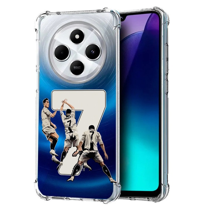 BestCase Anti Shock 1.5MM telefontok, kompatibilis modell Poco C75 / Xiaomi Redmi A4 / Redmi 14C, Ronaldo, Air Cushion Technology, 1992027 AS 1469