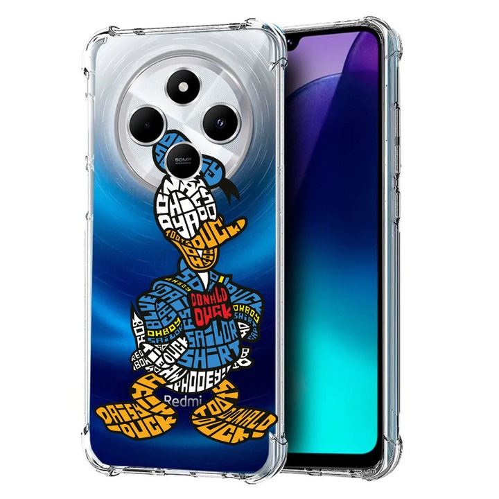 BestCase® Husa pentru Poco C75 / Xiaomi Redmi A4 / Redmi 14C, Anti Shock 1.5MM, Calligraphy Donald, Protectie camera, ecran si colturi, 1992027 AS 1521