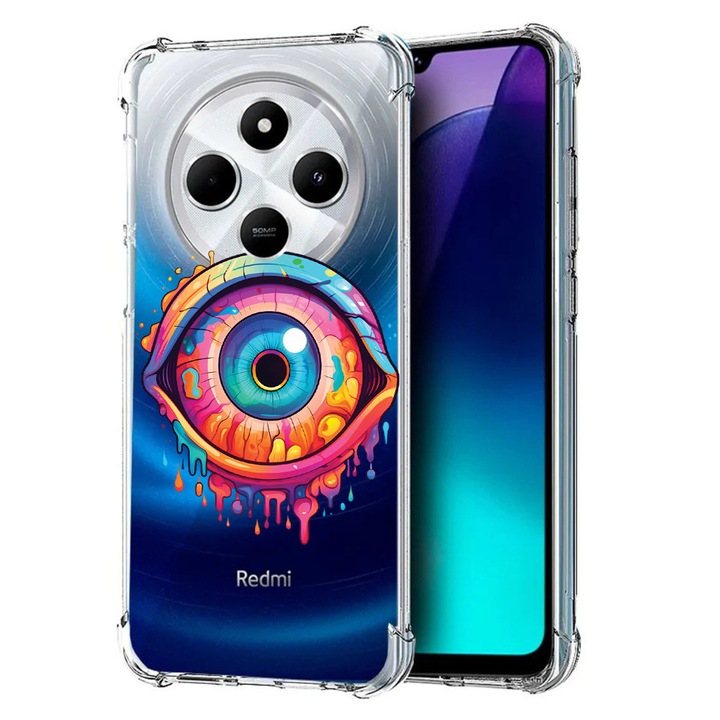 BestCase Anti Shock 1.5MM telefontok, kompatibilis modell Poco C75 / Xiaomi Redmi A4 / Redmi 14C, Dream Colors Eye, Air Cushion Technology, 1992027 AS 1507