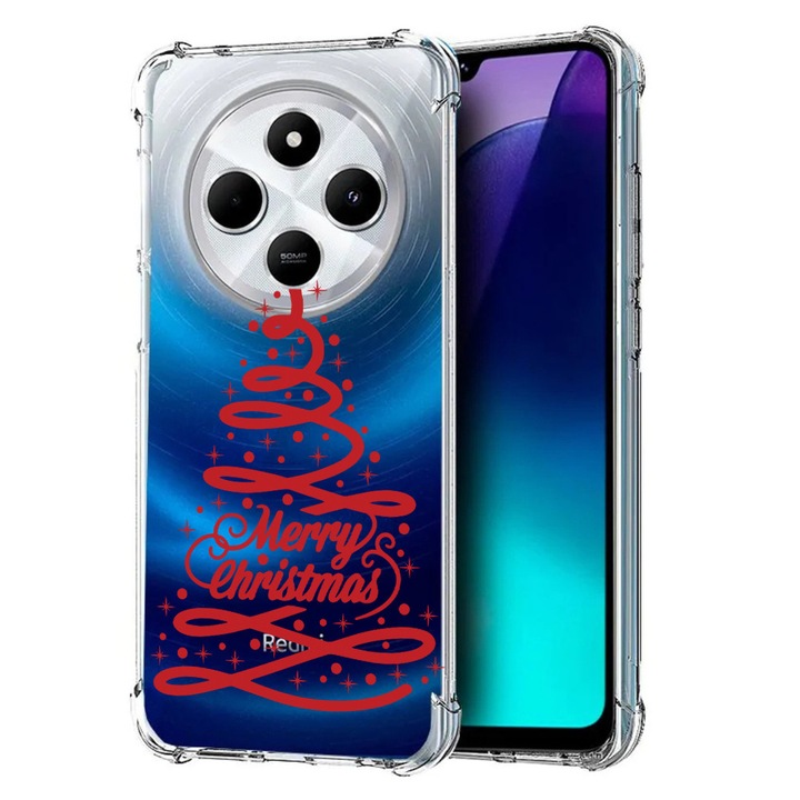 BestCase Anti Shock 1.5MM telefontok, kompatibilis modell Poco C75 / Xiaomi Redmi A4 / Redmi 14C, Christams Tree, Air Cushion Technology, 1992027 AS 1600