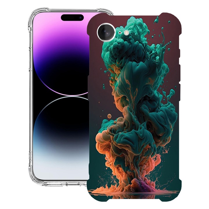 BestCase® Husa pentru Apple iPhone 16e, Anti Shock 1.5MM, Liquid Colors, Protectie camera, ecran si colturi, 1988231 AS 1235