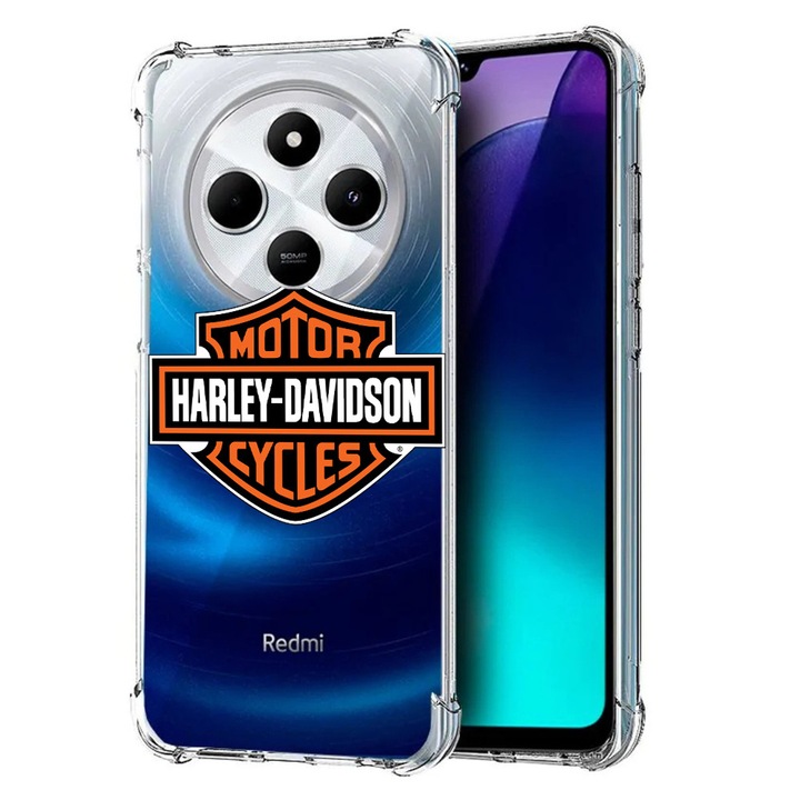 BestCase Anti Shock 1.5MM telefontok, kompatibilis modell Poco C75 / Xiaomi Redmi A4 / Redmi 14C, Harley-Davidson, Air Cushion Technology, 1992027 AS 1744