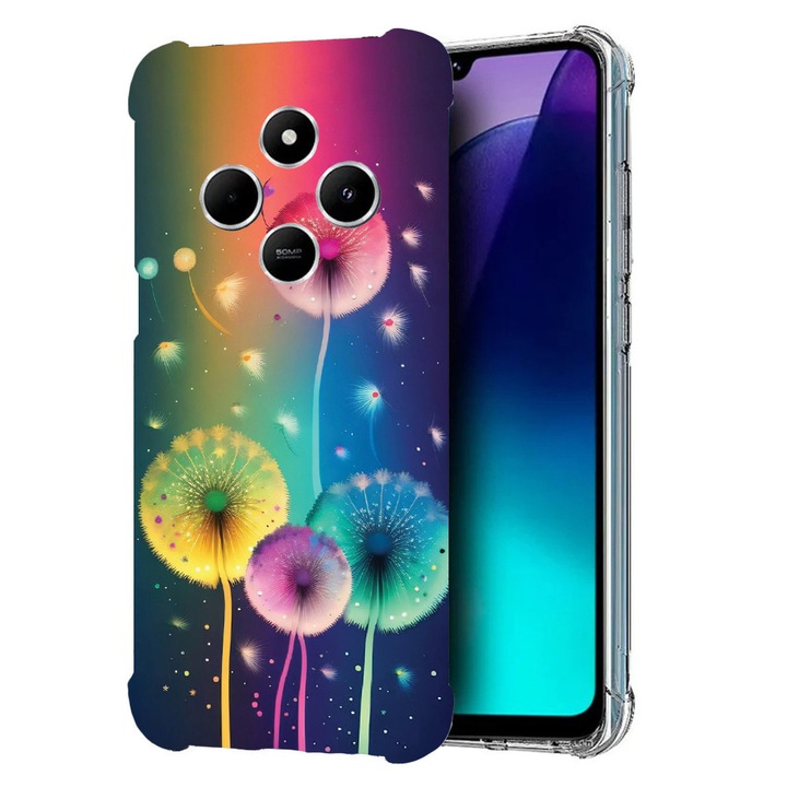 BestCase Anti Shock 1.5MM telefontok, kompatibilis modell Poco C75 / Xiaomi Redmi A4 / Redmi 14C, Dandelion, Air Cushion Technology, 1992027 AS 1142