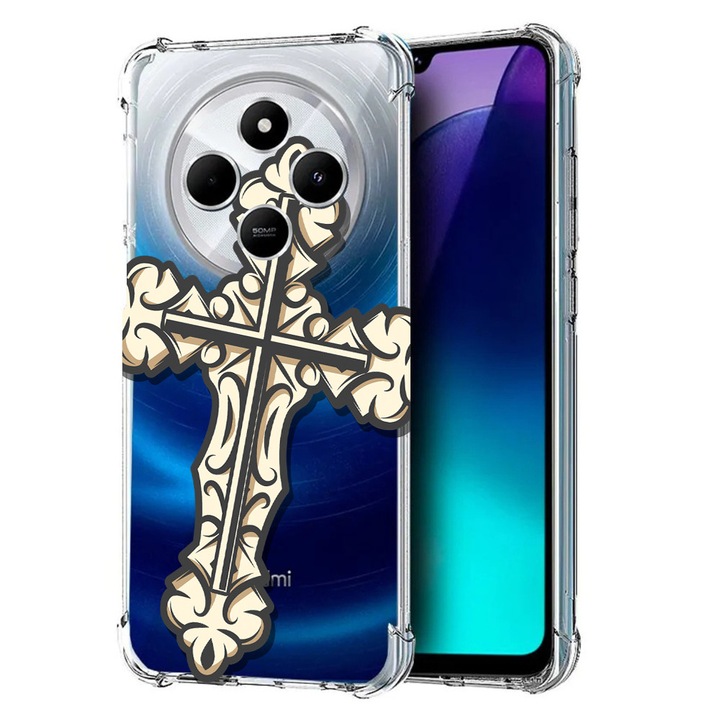 BestCase® Husa pentru Poco C75 / Xiaomi Redmi A4 / Redmi 14C, Anti Shock 1.5MM, Cross, Protectie camera, ecran si colturi, 1992027 AS 1783