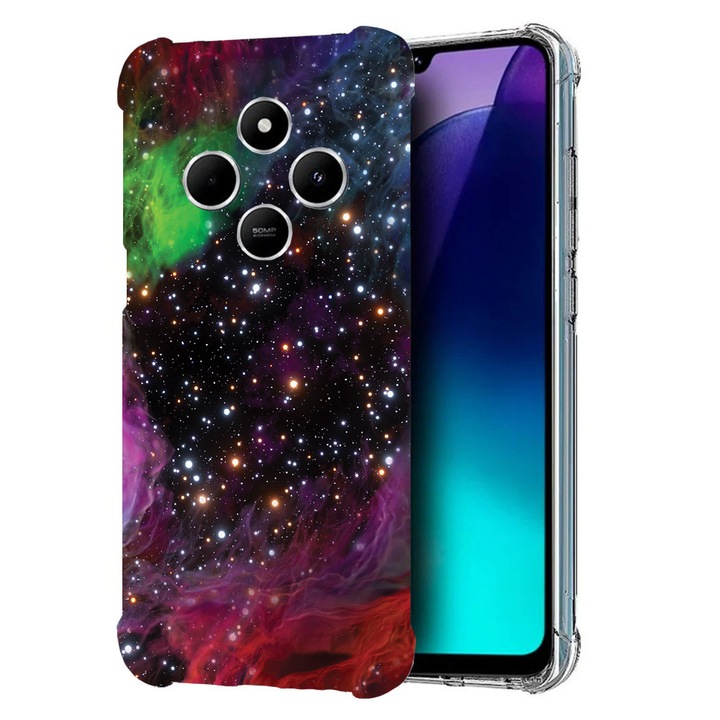 BestCase® Husa pentru Poco C75 / Xiaomi Redmi A4 / Redmi 14C, Anti Shock 1.5MM, Galaxies, Protectie camera, ecran si colturi, 1992027 AS 1344