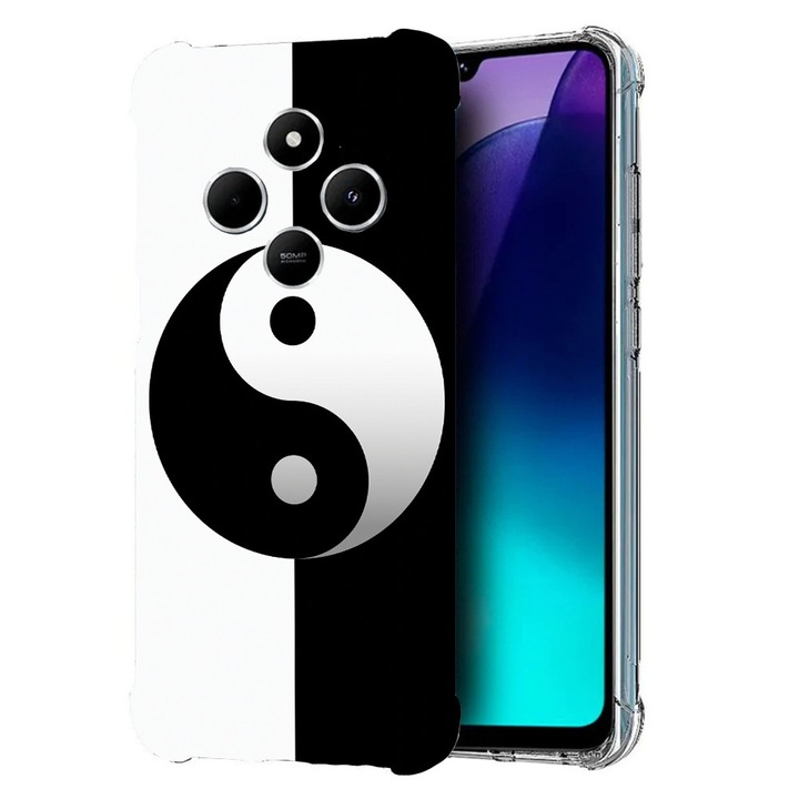 BestCase® Husa pentru Poco C75 / Xiaomi Redmi A4 / Redmi 14C, Anti Shock 1.5MM, Yin Yang, Protectie camera, ecran si colturi, 1992027 AS 1181