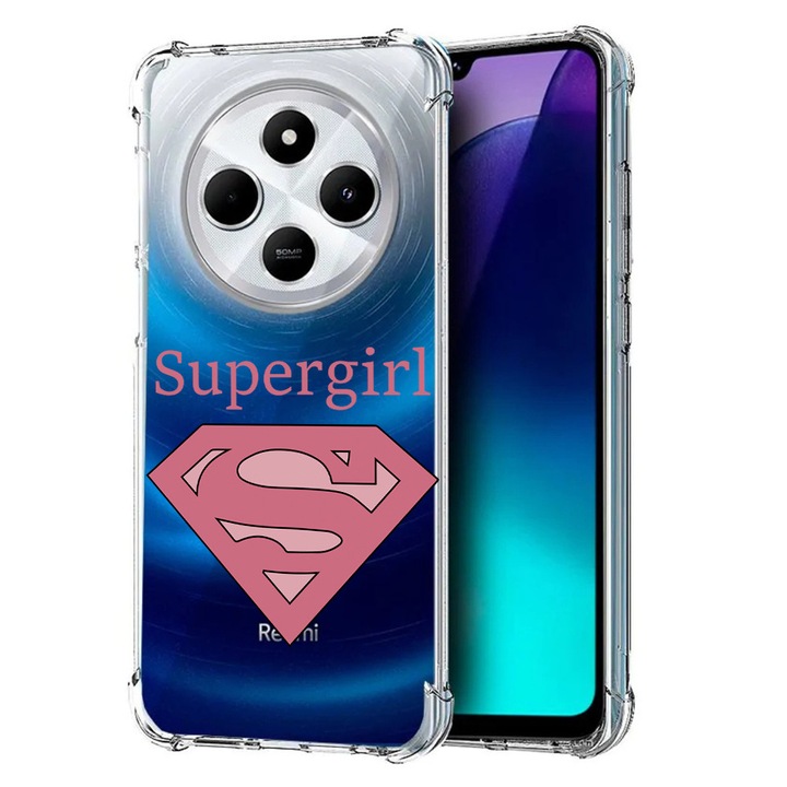 BestCase Anti Shock 1.5MM telefontok, kompatibilis modell Poco C75 / Xiaomi Redmi A4 / Redmi 14C, Supergirl, Air Cushion Technology, 1992027 AS 1806