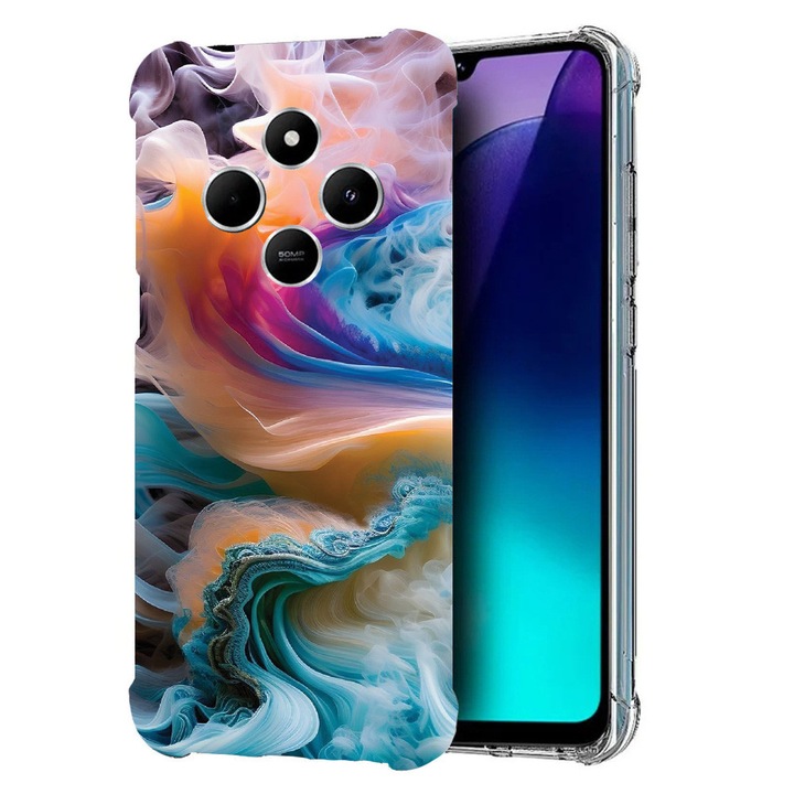 BestCase Anti Shock 1.5MM telefontok, kompatibilis modell Poco C75 / Xiaomi Redmi A4 / Redmi 14C, Liquid Colors, Air Cushion Technology, 1992027 AS 1233