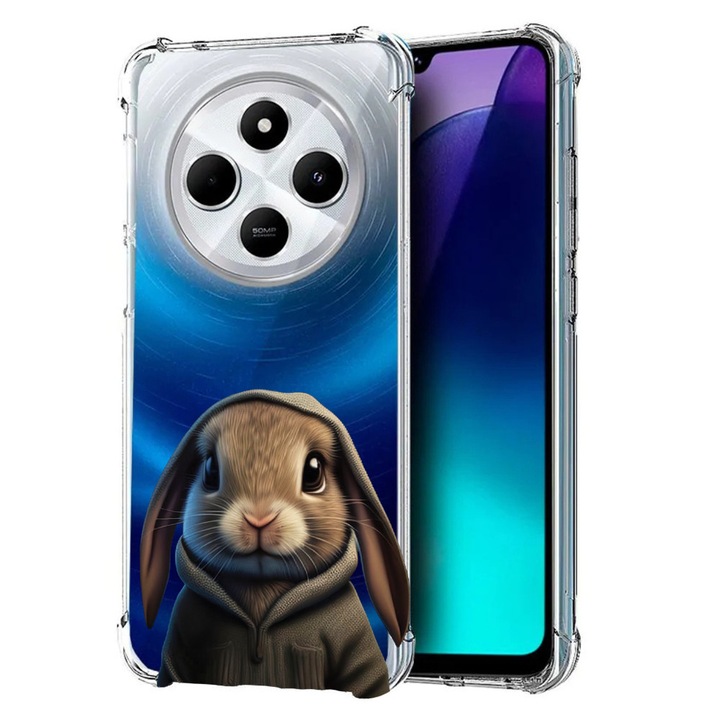 BestCase® Husa pentru Poco C75 / Xiaomi Redmi A4 / Redmi 14C, Anti Shock 1.5MM, Sweet Rabbit, Protectie camera, ecran si colturi, 1992027 AS 1798