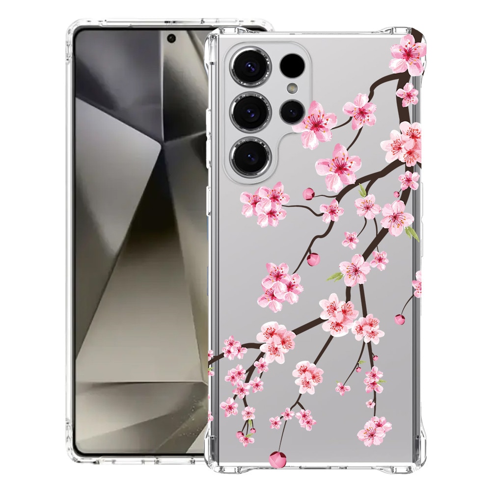BestCase® Husa pentru Samsung Galaxy S25 Ultra, Anti Shock 1.5MM, Japan Cherry tree, Protectie camera, ecran si colturi, 1966840 AS 1475