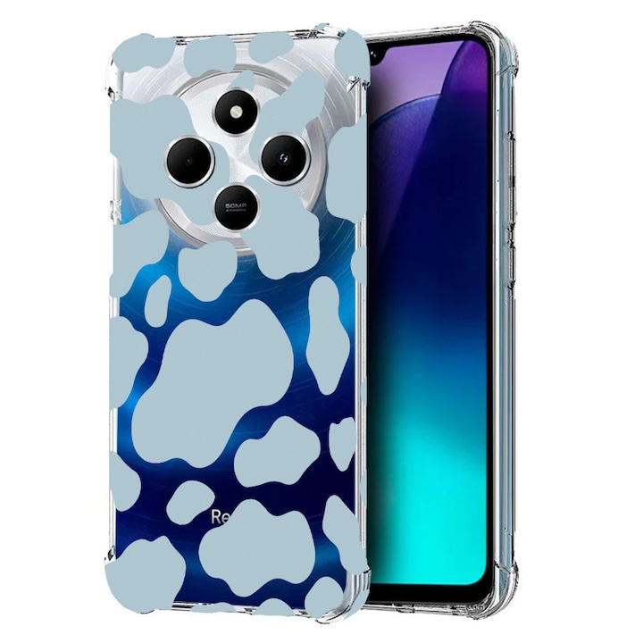 BestCase® Husa pentru Poco C75 / Xiaomi Redmi A4 / Redmi 14C, Anti Shock 1.5MM, Blue Cow, Protectie camera, ecran si colturi, 1992027 AS 788