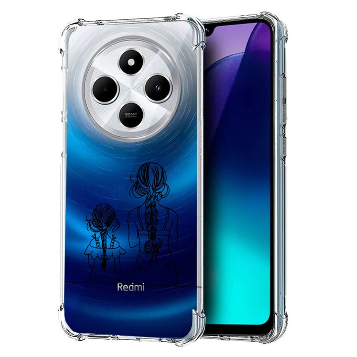 BestCase® Husa pentru Poco C75 / Xiaomi Redmi A4 / Redmi 14C, Anti Shock 1.5MM, Mom And Daughter, Protectie camera, ecran si colturi, 1992027 AS 1048