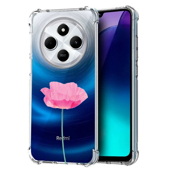 BestCase Anti Shock 1.5MM telefontok, kompatibilis modell Poco C75 / Xiaomi Redmi A4 / Redmi 14C, Rose - Pastel Pink, Air Cushion Technology, 1992027 AS 693