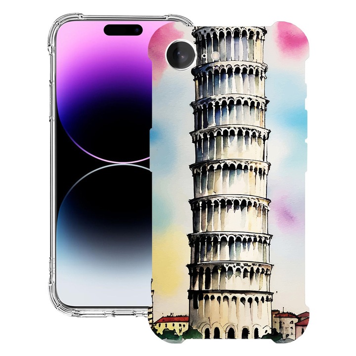 BestCase® Husa pentru Apple iPhone 16e, Anti Shock 1.5MM, Italy, Protectie camera, ecran si colturi, 1988231 AS 1400