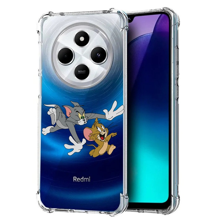BestCase Anti Shock 1.5MM telefontok, kompatibilis modell Poco C75 / Xiaomi Redmi A4 / Redmi 14C, Tom And Jerry, Air Cushion Technology, 1992027 AS 1657