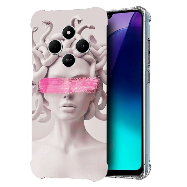 BestCase® Husa pentru Poco C75 / Xiaomi Redmi A4 / Redmi 14C, Anti Shock 1.5MM, Medusa, Protectie camera, ecran si colturi, 1992027 AS 1289