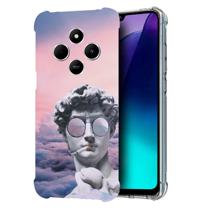 BestCase Anti Shock 1.5MM telefontok, kompatibilis modell Poco C75 / Xiaomi Redmi A4 / Redmi 14C, David Smoking, Air Cushion Technology, 1992027 AS 1288