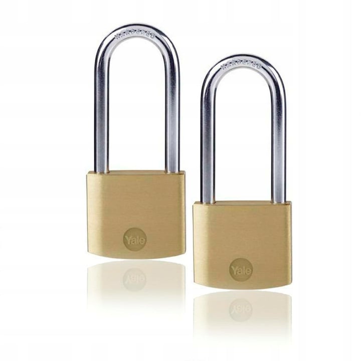 Set 2 lacate YALE din alama 30MM aurii Y110B/30/147/2