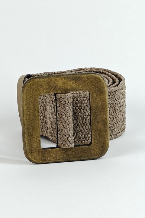 Плетена и еластична лента, тъмно кремава, Shein, размер 95