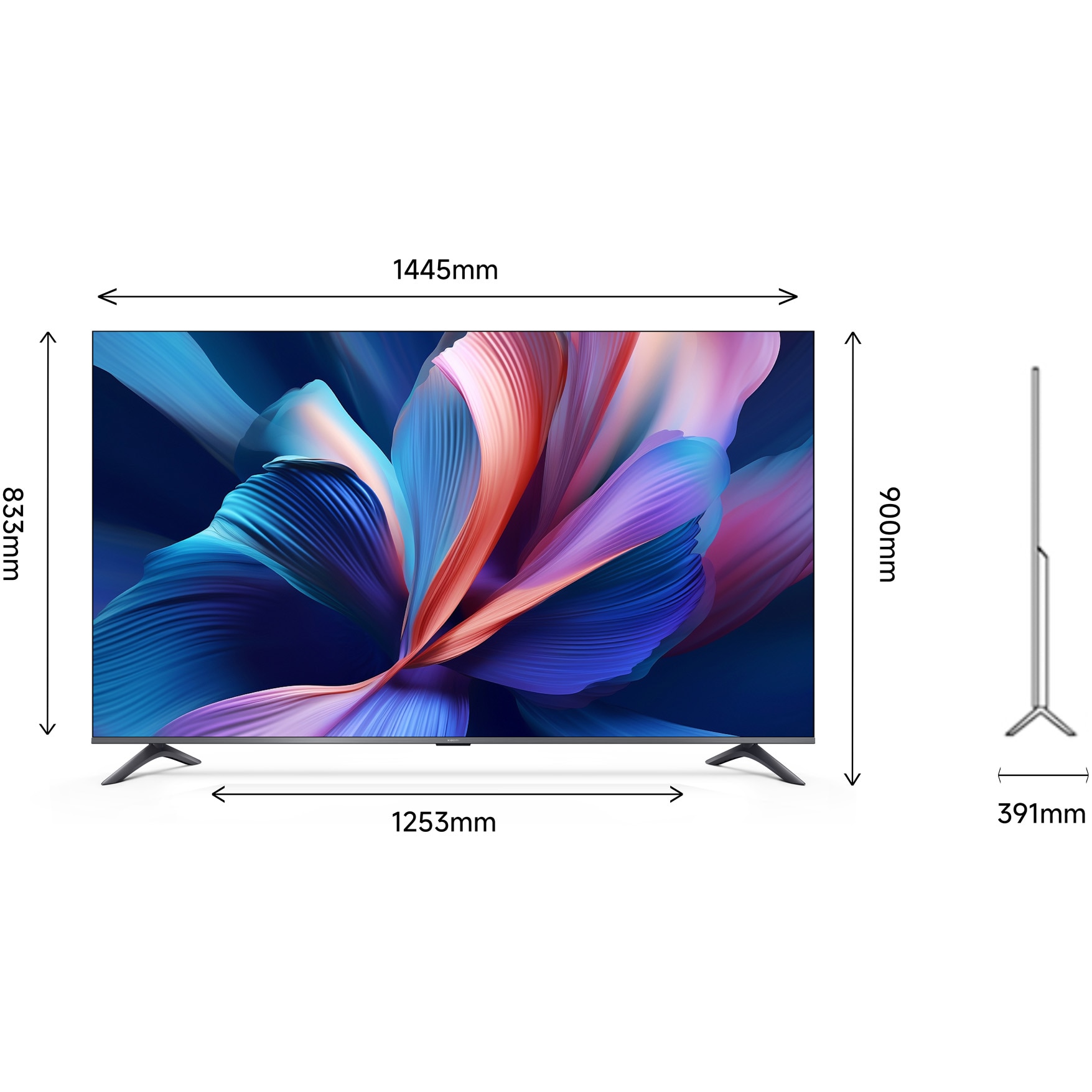 Televizor Xiaomi QLED A Pro, 165 cm, Smart Google TV, 4K Ultra HD, Clasa F (Model 2025)