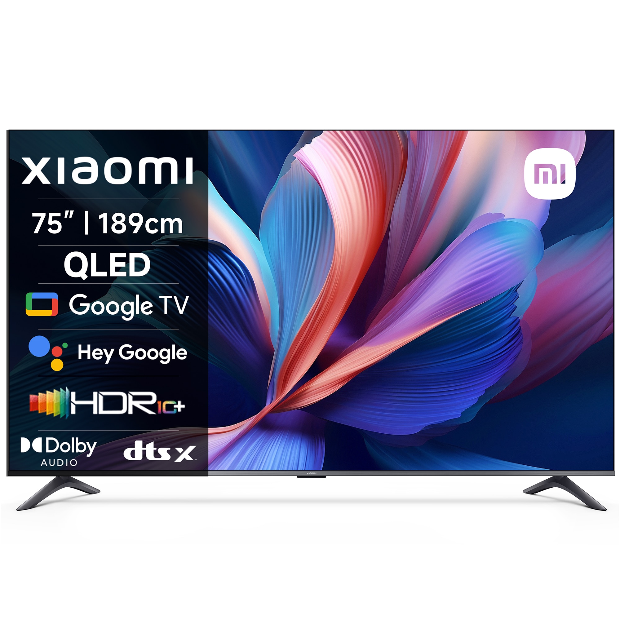 Televizor Xiaomi QLED A Pro, 189 cm, Smart Google TV, 4K Ultra HD