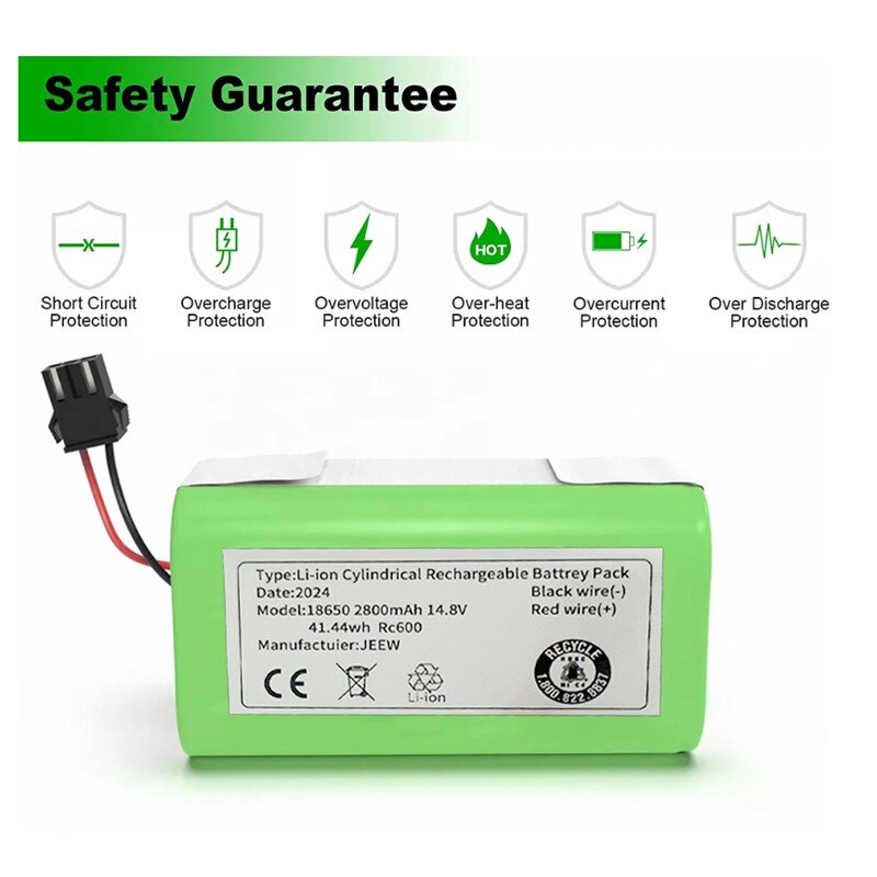 Batteria 14,4 V 3,0 AH Per Ecovacs Deebot N79 N79S DN622 Tesvor - Foto 4