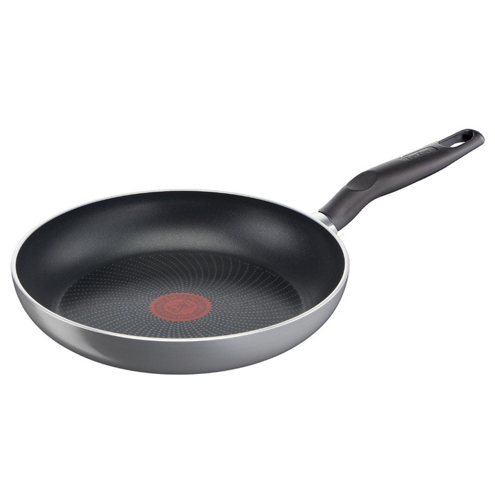 TEFAL serpenyő, SUPER START modell, 24 cm, indukciós tűzhelyhez alkalmas, szürke
