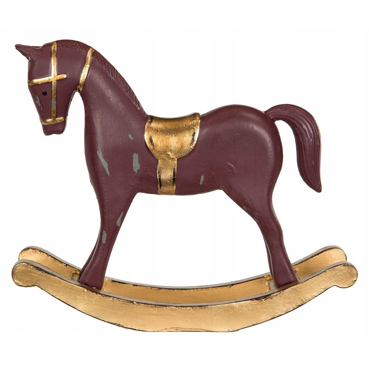 Figurina decorativa, cal, bordou si auriu, 22x6.5x26cm