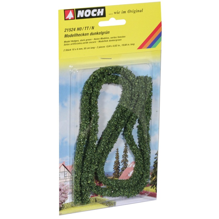 Accesorii pentru diorame Gard viu Noch Model Hedges dark green 50cmx1cmx0.6cm NOCH 21524