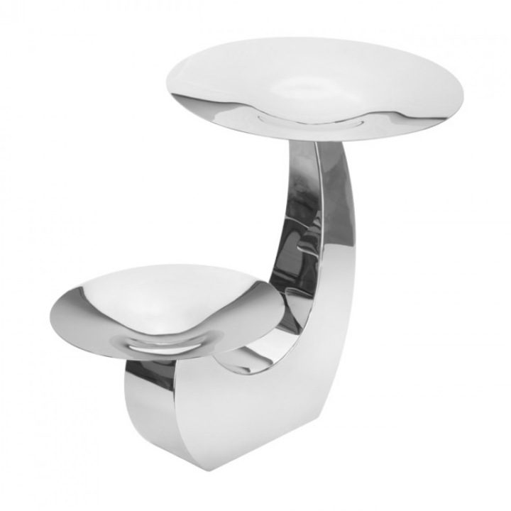 Stand servire cu 2 nivele Sydney 26/33xH40cm, inox