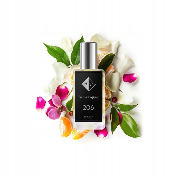 Férfi parfüm French Perfumes, NO. 206, fás-aromás, 33 ml