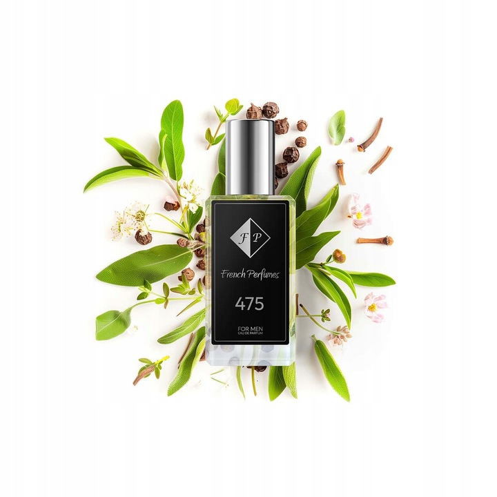 Parfumuri de barbati, French Perfumes, NO. 475, Apa de Parfum Orientala pentru Barbati, 33 ml