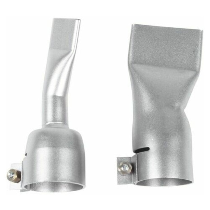Set 2 duze plate, 2 inch/4 inch, pentru pistol aer cald, argintiu