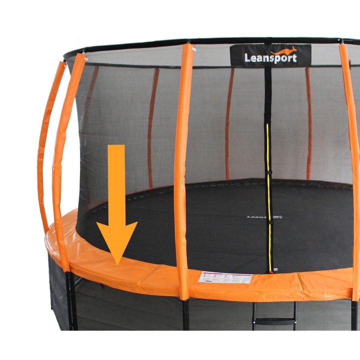 Trambulin rugós huzat, Lean Sport, narancssárga