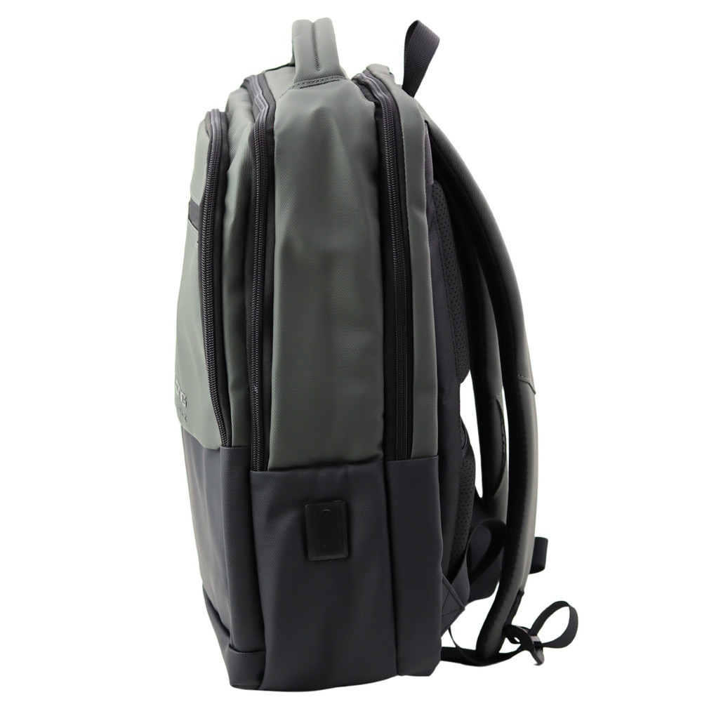 Rucsac urban Lean, 16L, negru-gri, 41x29x14cm, cu USB si buzunar laptop