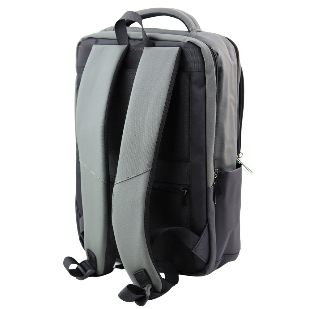 Rucsac urban Lean, 16L, negru-gri, 41x29x14cm, cu USB si buzunar laptop