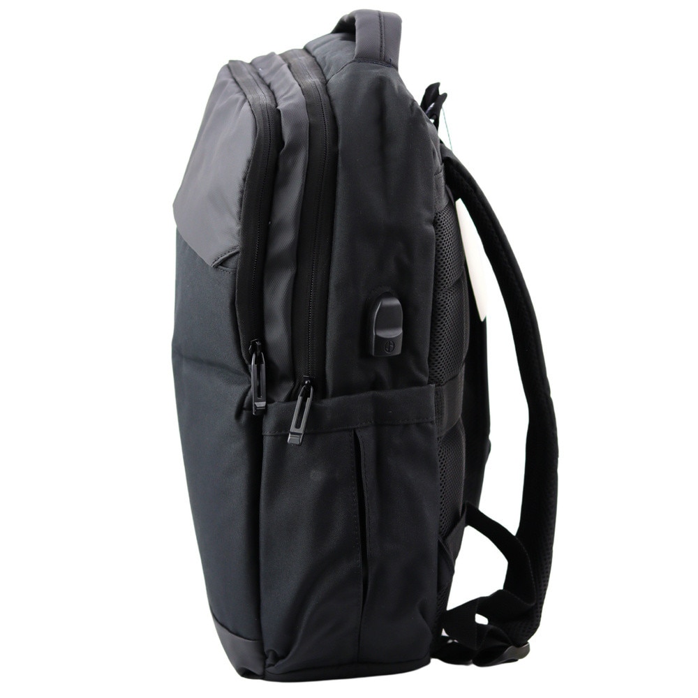 Rucsac urban Lean, 16L, negru, 45x32x11cm, USB, buzunar laptop